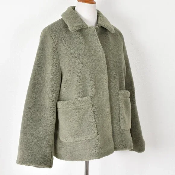 Rebecca Minkoff Harley Wool Teddy Jacket Coat - XL - Picture 7 of 10